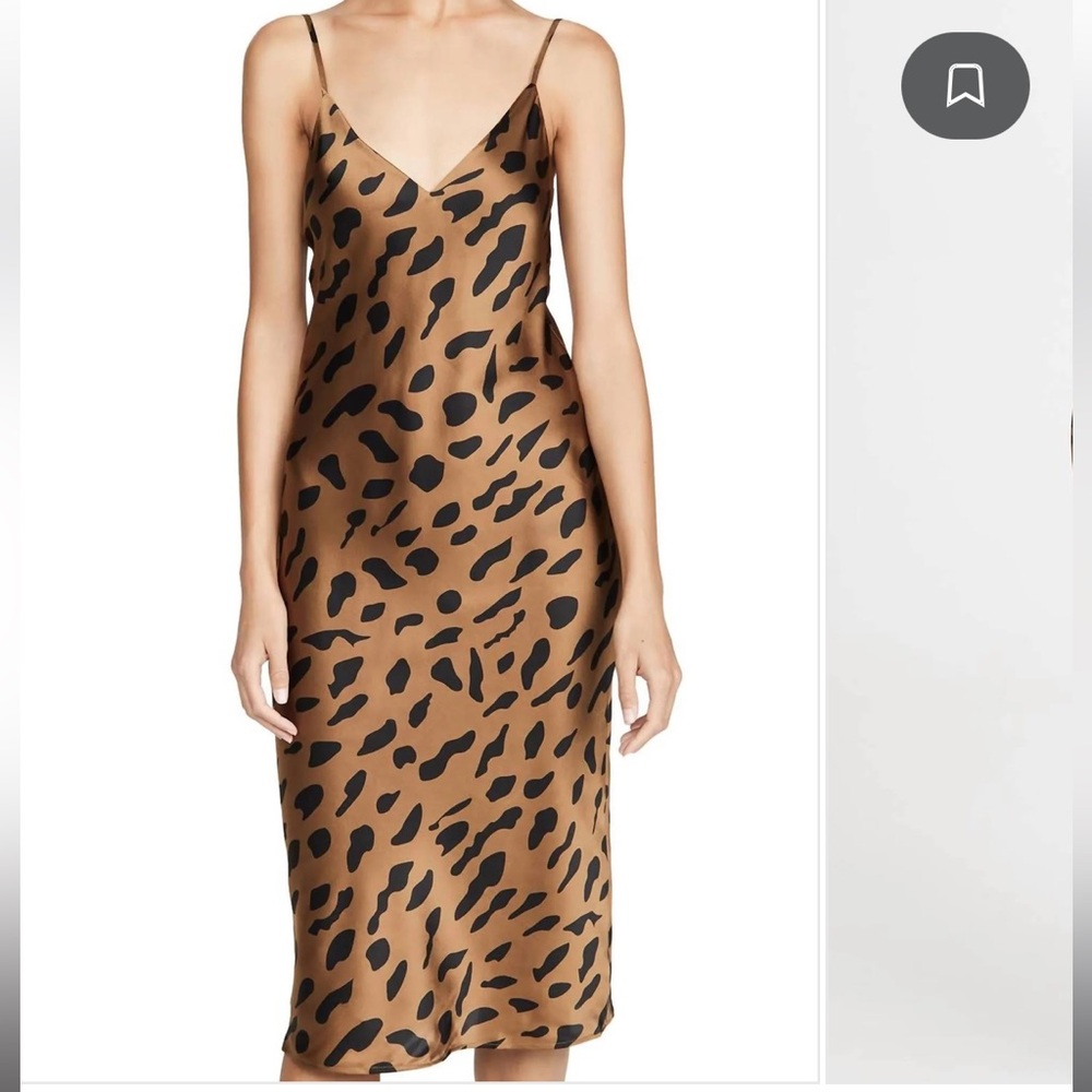 l’agence Jodi Slip Dress in animal print
